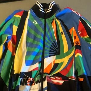 Polo Ralph Lauren nautical Newport sailboat track zip jacket logo s